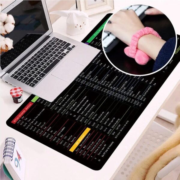 SHORTCUT KEYBOARD MAT (30*80cm) Office Software Shortcuts Pattern, Extended Computer Mouse Pad Desk Mat for Gamer, Office, Home - Image 8